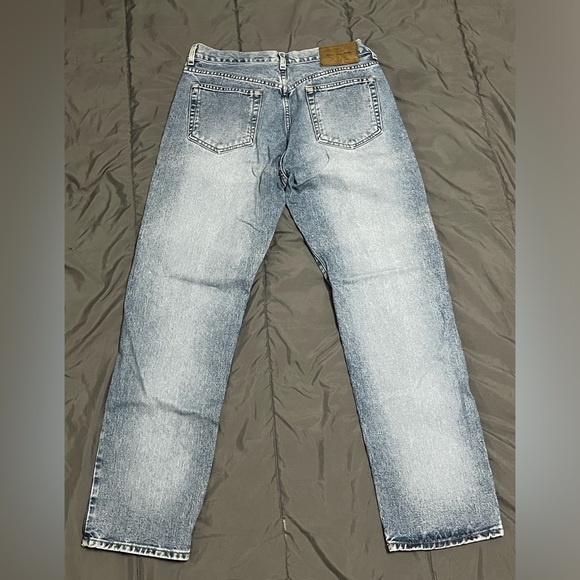 Vintage 90s Y2K Calvin Klein Straight Leg All Over Sand Blast Jeans Sz 13 30x31 - Picture 1 of 9